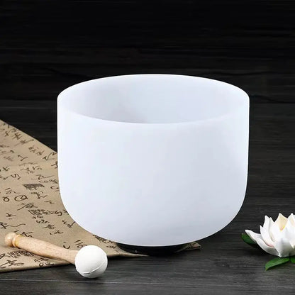 14” MEGA WHITE QUARTZ BOWL 432Hz - Health Inuit