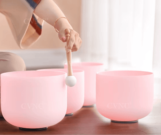 6 - 12” Pink Himalayan salt Bowls 432HZ - Health Inuit