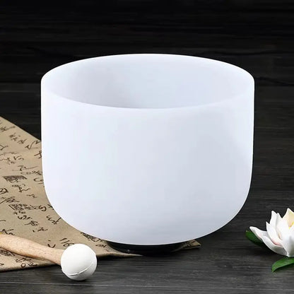 14” MEGA WHITE QUARTZ BOWL 432Hz - Health Inuit