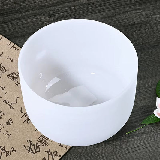 14” MEGA WHITE QUARTZ BOWL 432Hz - Health Inuit