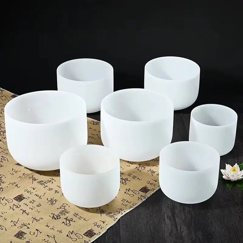 14” MEGA WHITE QUARTZ BOWL 432Hz - Health Inuit