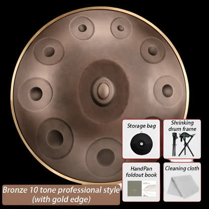 9 - 10 Tone Handmade SacredTone Aegean Healing Handpan - Health Inuit