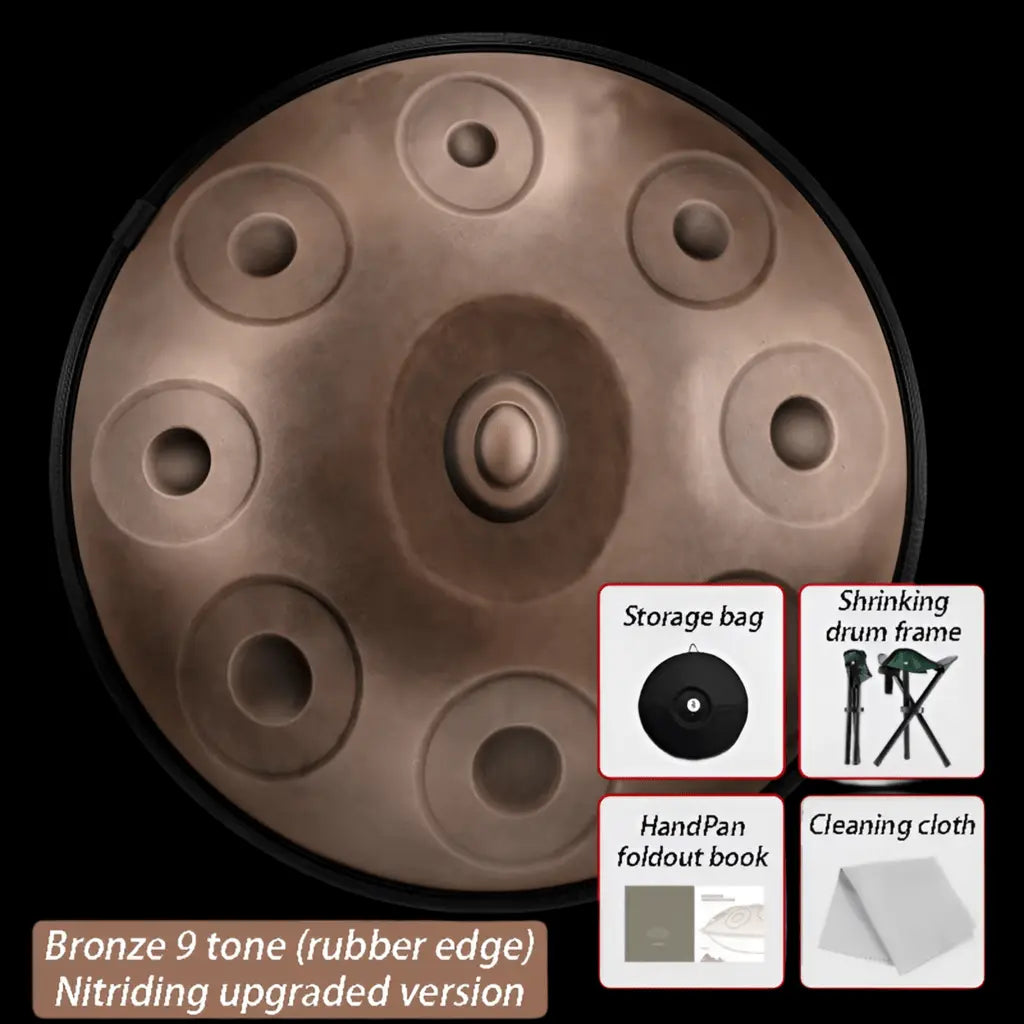 9 - 10 Tone Handmade SacredTone Aegean Healing Handpan - Health Inuit