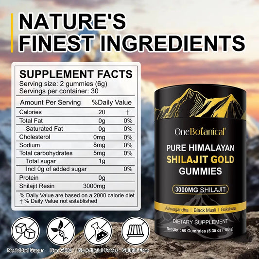 Pure Mountain Shilajit Clinical Grade Gummies - Health Inuit